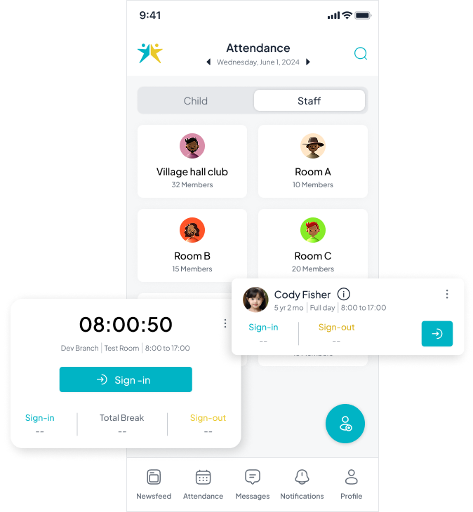 Effortless staff scheduling tool in The Nursery App