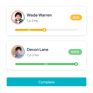 Screenshot showing The Nursery App’s easy child enrollment feature with automated billing and funding management tools.